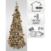 Pop up kerstboom 1.80 meter | Warm wit | 150 lampjes | Rood LKO00874 - 2