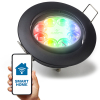 Smart inbouwspot GU10 | Rond | Geschikt voor Philips Hue (Zwart, IP20, 1 stuk) LDR08089 - 1