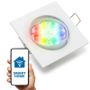 Smart inbouwspot GU10 | Vierkant | Geschikt voor Philips Hue (Wit, IP20, 1 stuk) LDR08091 - 1