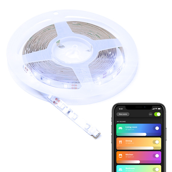 Smart led strip 5 meter | koud wit | 60 leds p/m | 12V | Geschikt Philips Hue 123led 123led.nl