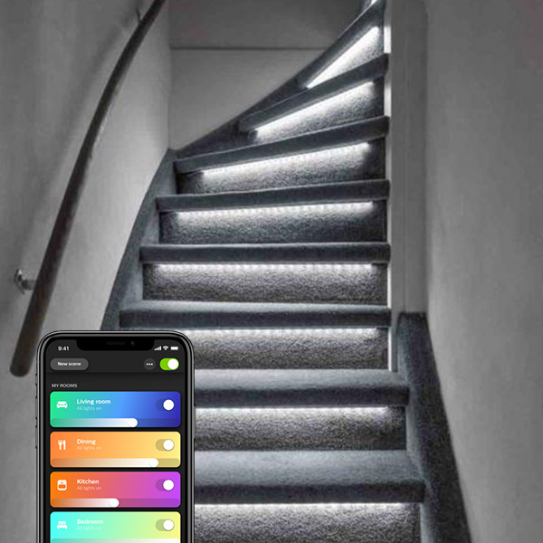 123led Smart trapverlichting | 15 traptreden | 80 cm | Helder wit | Geschikt voor Philips Hue  LDR08068 - 1
