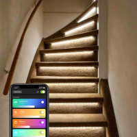 123led Smart trapverlichting | 15 traptreden | 80 cm | Warm wit | Geschikt voor Philips Hue  LDR08067
