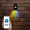 Smart wandlamp GU10 | Zwart | Sacramento | IP44