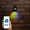Smart wandlamp GU10 | Zwart |  San Diego | IP44