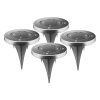 123led Solar Prikspots | Mirage | 3000K | 10 lumen | RVS | 4 stuks  LDR09040 - 2