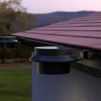 123led Solar dakgootverlichting | Luxshine | 3000K | 40 lumen | Zwart | 2 stuks  LDR09050