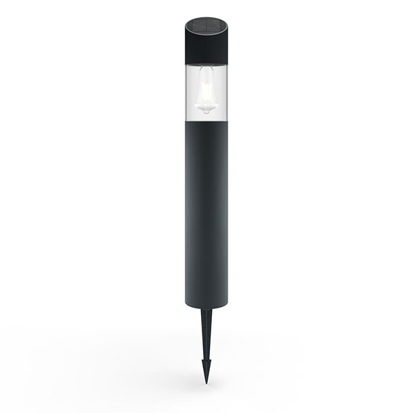 123led Solar lantaarn met sensor | Regent | 50 lumen | Zwart  LDR09435 - 1