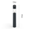 123led Solar lantaarn met sensor | Regent | 50 lumen | Zwart  LDR09435 - 2