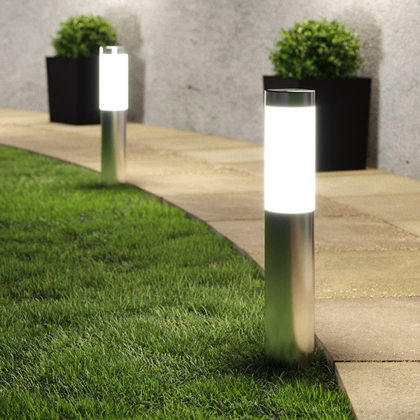 Solar priklamp | London | 3000K | 12 lumen | RVS | 2 stuks LDR09004 - 1