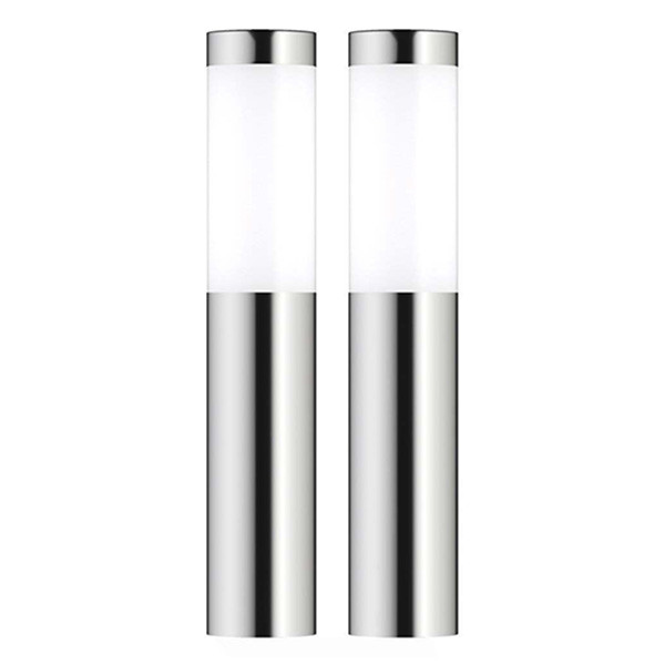 Solar priklamp | London | 3000K | 12 lumen | RVS | 2 stuks LDR09004 - 2