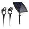 123led Solar prikspots | Atlas | 3000K | 100 lumen | Zwart | 2 stuks  LDR09000 - 2