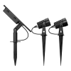 123led Solar prikspots | Atlas | 3000K | 100 lumen | Zwart | 2 stuks  LDR09000 - 3