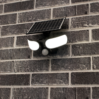 123led Solar schijnwerper | Botshabelo | Zwart | 5000K | 10W  LDR06357