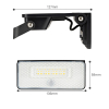 123led Solar schijnwerper met sensor | 1000 lumen | 4000K | IP54 | Zwart  LDR06763 - 3