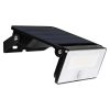 123led Solar schijnwerper met sensor | 1600 lumen | 4000K | IP54 | Zwart  LDR06764 - 1