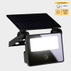 123led Solar schijnwerper met sensor | 4000K | IP54 | Zwart | 4.4W  LDR06799 - 2