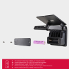 123led Solar schijnwerper met sensor | 4000K | IP54 | Zwart | 4.4W  LDR06799 - 4