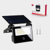 123led Solar schijnwerper met sensor | 4000K | IP54 | Zwart | 4.4W  LDR06799 - 7