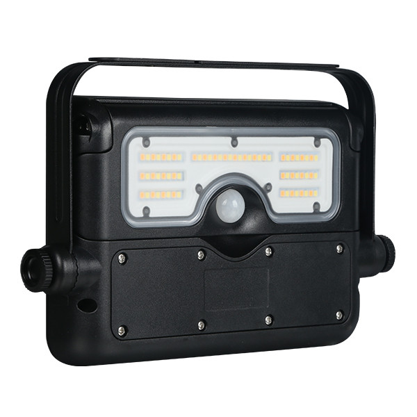 Solar schijnwerper met sensor | Fukuoka | 3000-4000-6000K | IP65 | Zwart | 7W LDR08855 - 6