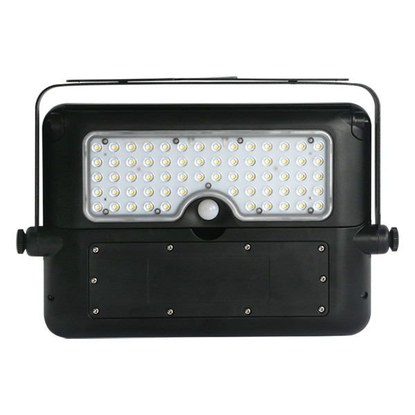 123led Solar schijnwerper met sensor | Kawasaki | 3000K | IP65 | Zwart | 10W  LDR08581 - 3
