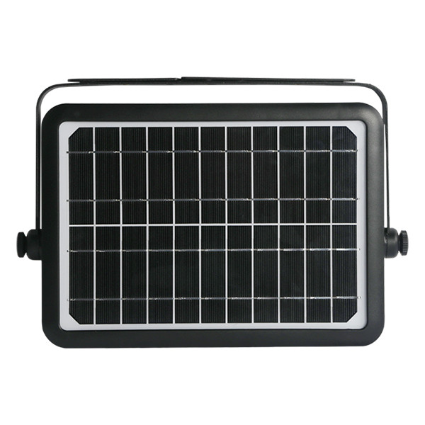 123led Solar schijnwerper met sensor | Kawasaki | 3000K | IP65 | Zwart | 10W  LDR08581 - 4