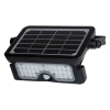 123led Solar schijnwerper met sensor | Kioto | 3000K | IP65 | Zwart | 5W  LDR08580 - 1