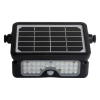 123led Solar schijnwerper met sensor | Kioto | 3000K | IP65 | Zwart | 5W  LDR08580 - 2