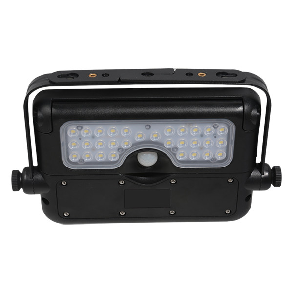 123led Solar schijnwerper met sensor | Kioto | 3000K | IP65 | Zwart | 5W  LDR08580 - 3