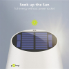 123led Solar tafellamp | 3000K | Dimbaar | IP44 | 2W | Wit  LDR09443 - 5