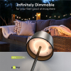 123led Solar tafellamp | 3000K | Dimbaar | IP44 | 2W | Zwart  LDR09444 - 6