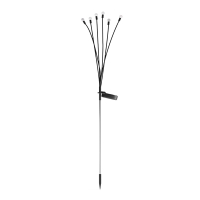123led Solar tuinverlichting met sensor | Firefly | Zwart  LDR09421