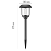 123led Solar tuinverlichting met sensor | Grace | Zwart  LDR09422 - 3