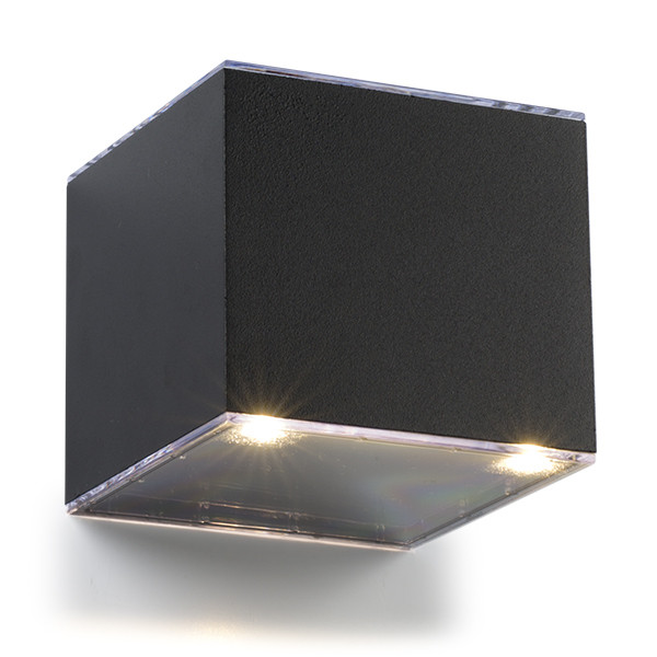 123led Solar wandlamp | Avon | Down | 3000K | IP54 | Zwart  LDR08534 - 2