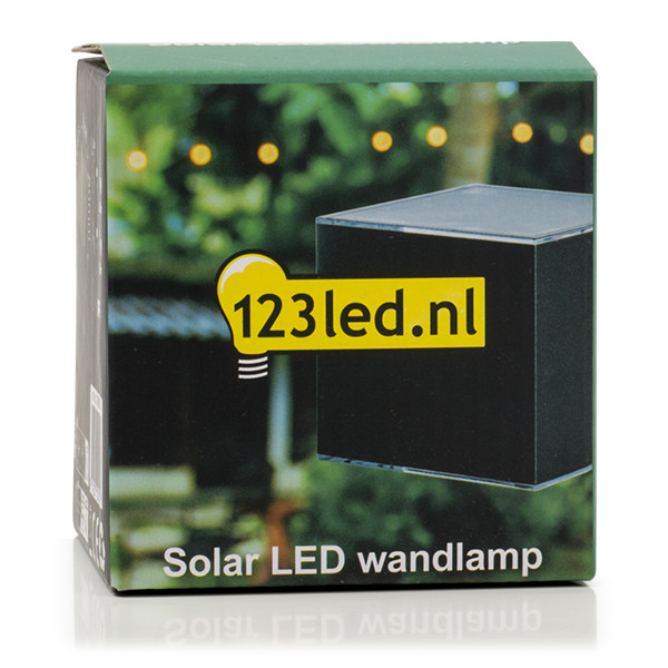 123led Solar wandlamp | Avon | Down | 3000K | IP54 | Zwart  LDR08534 - 5