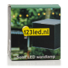 123led Solar wandlamp | Avon | Down | 3000K | IP54 | Zwart  LDR08534 - 5