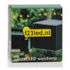 123led Solar wandlamp | Avon | Down | 3000K | IP54 | Zwart  LDR08534 - 6