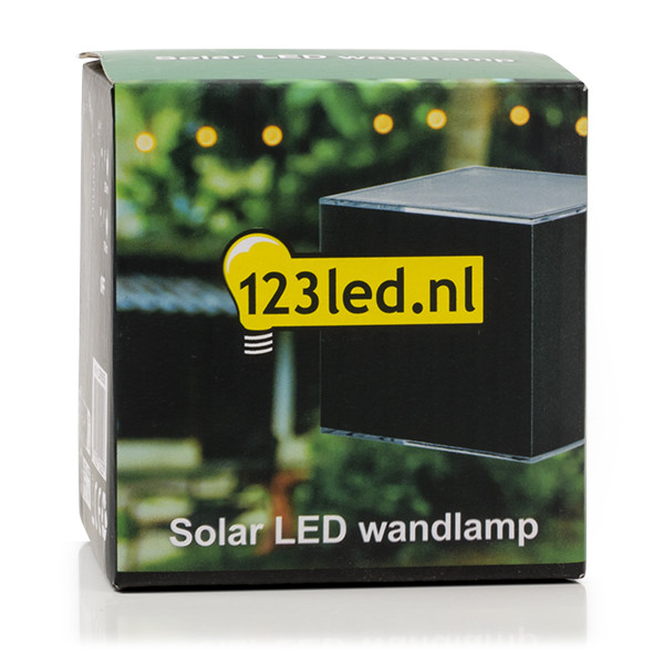123led Solar wandlamp | Avon | Up & Down | 3000K | IP54 | Zwart  LDR08535 - 6