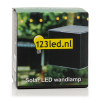 123led Solar wandlamp | Avon | Up & Down | 3000K | IP54 | Zwart  LDR08535 - 6