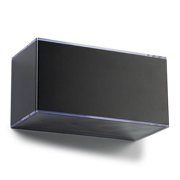 123led Solar wandlamp | Chelsea | Up & Down | 3000K | IP54 | Zwart  LDR08538 - 4