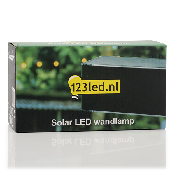 123led Solar wandlamp | Chelsea | Up & Down | 3000K | IP54 | Zwart  LDR08538 - 5