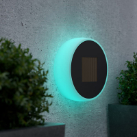 123led Solar wandlamp | Eclipse 20 | Multicolor | 60 lumen | Antraciet  LDR09028