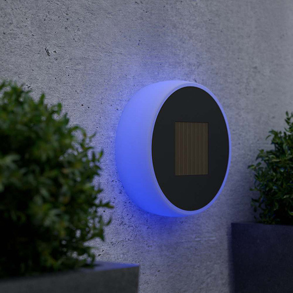 123led Solar wandlamp | Eclipse 20 | Multicolor | 60 lumen | Antraciet  LDR09028 - 3