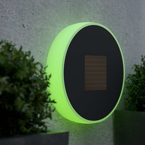 123led Solar wandlamp | Eclipse 30 | Multicolor | 60 lumen | Antraciet  LDR09027 - 4