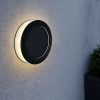 123led Solar wandlamp | Eco Disc 16 | 3000K | 80 lumen | Zwart  LDR09062