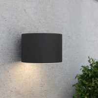 123led Solar wandlamp | Gloucester | Down | 3000K | IP54 | Zwart  LDR08536