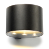 123led Solar wandlamp | Gloucester | Up & Down | 3000K | IP54 | Zwart  LDR08537 - 1