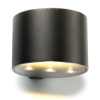123led Solar wandlamp | Gloucester | Up & Down | 3000K | IP54 | Zwart  LDR08537 - 2