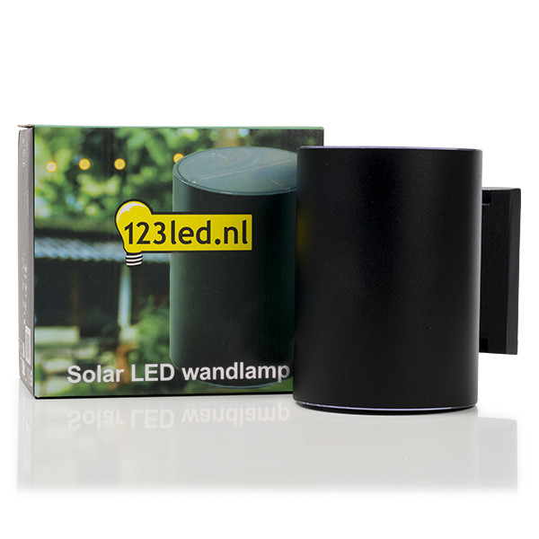 123led Solar wandlamp | Grantham | Up & Down | 3000K | IP54 | Zwart  LDR08530 - 2