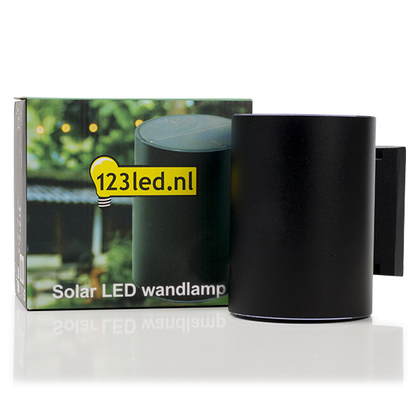 123led Solar wandlamp | Grantham | Up & Down | 3000K | IP54 | Zwart  LDR08530 - 3