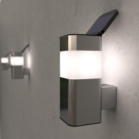 123led Solar wandlamp | Kodiak Mini | 3000K | 16 lumen | RVS  LDR09064